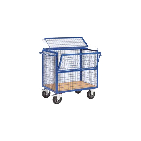 CHARIOT GRILLAGE SECURISABLE PM 1006 x 656 mm