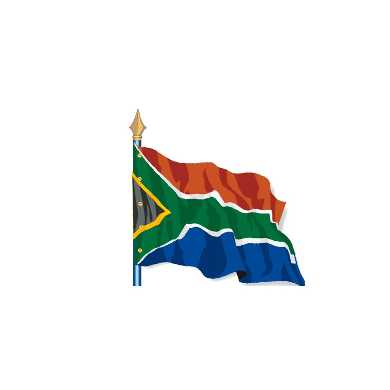 Drapeau Afrique du Sud idéal pour une façade ou être agité à la main