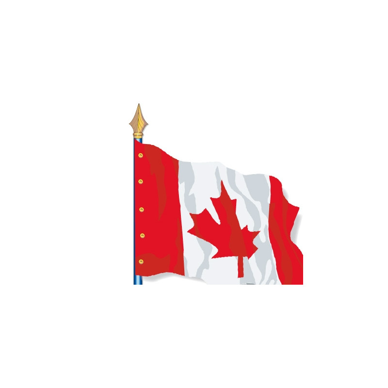 Le drapeau du Canada idéal pour une façade ou être agité à la main